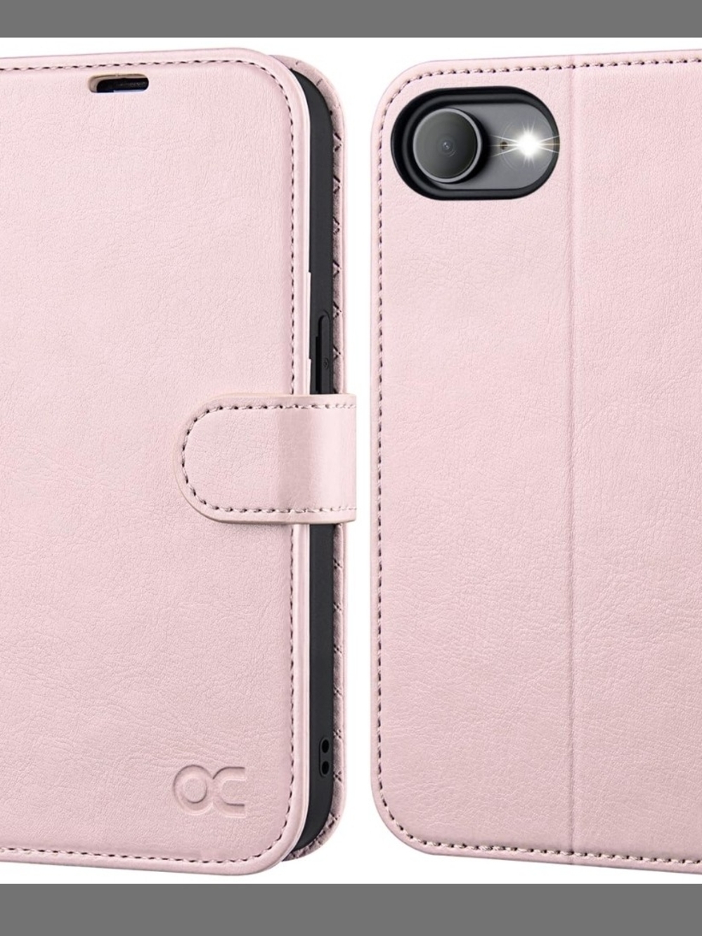 OCASE iPhone 17e/16e Wallet Case - Pink
